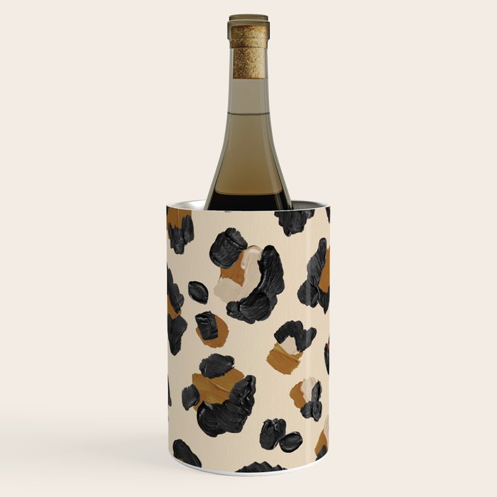 Leopard Print - Neutral Gold Light Palette Wine Chiller Gallery Image 1