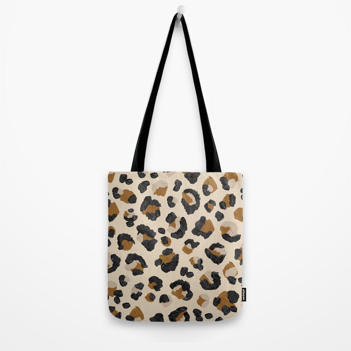 Leopard Print - Neutral Gold Light Palette Tote Bag Gallery Image 2