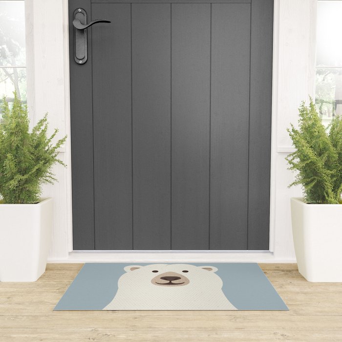 Whimsy Polar Bear Welcome Mat Gallery Image 3