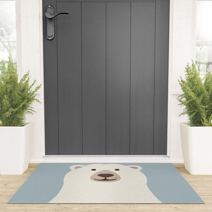 Whimsy Polar Bear Welcome Mat Gallery Image 3