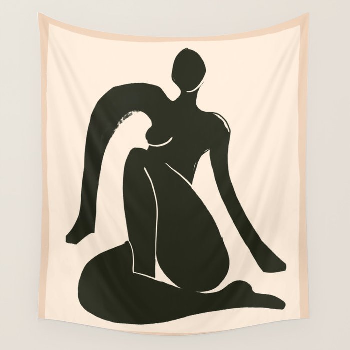 Abstract Art Female Figure 31 Wall Tapestry Gallery Image 4