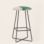 Winter Market | 05 - Festive Christmas Tree Green And Neutral Modern Holiday Stool Gallery Image 1