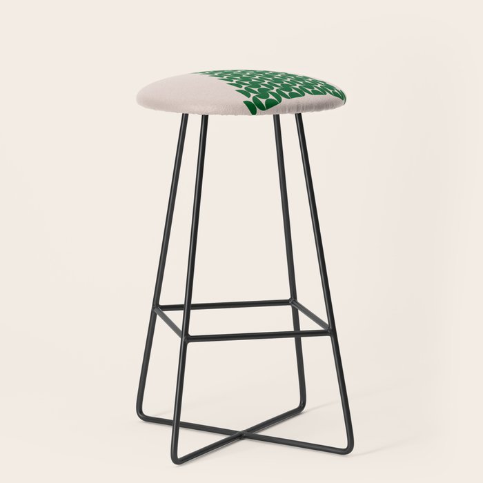 Winter Market | 05 - Festive Christmas Tree Green And Neutral Modern Holiday Stool Gallery Image 1