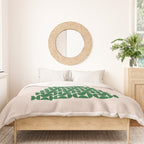 Winter Market | 05 - Festive Christmas Tree Green And Neutral Modern Holiday Duvet Cover Gallery Image 3