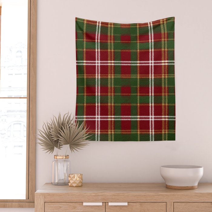 Classic Tartan Plaid Wall Tapestry Gallery Image 2