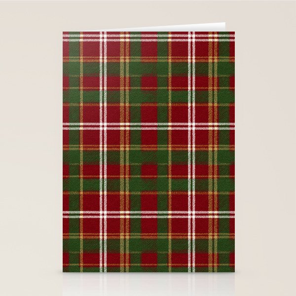 Classic Tartan Plaid Stationery Card Gallery Image 2