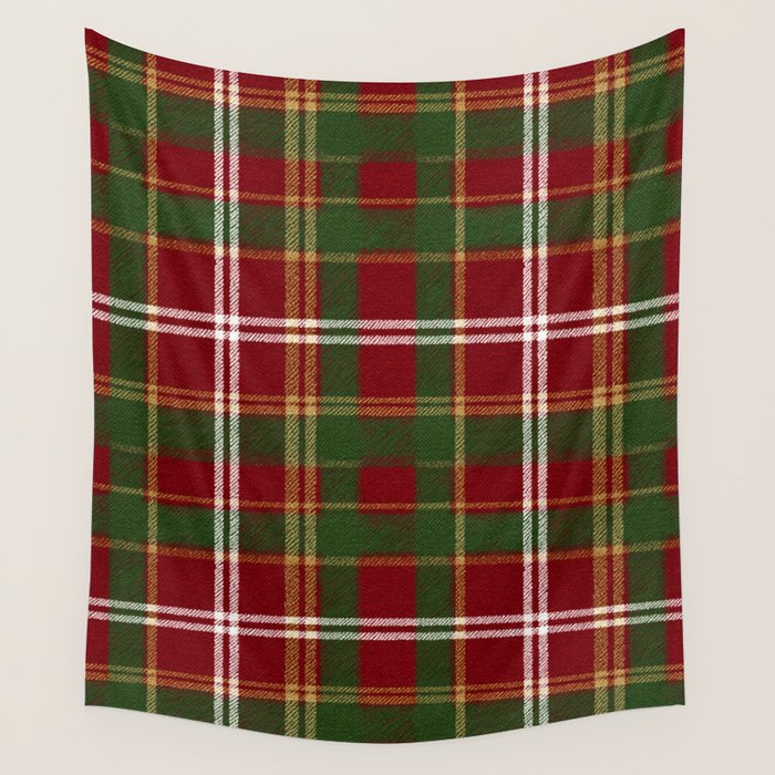 Classic Tartan Plaid Wall Tapestry Gallery Image 4
