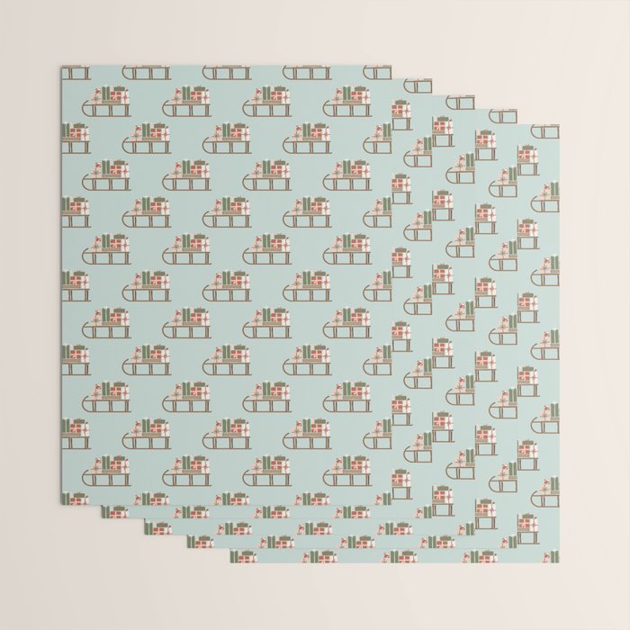 Christmas Sleigh Wrapping Paper Gallery Image 3