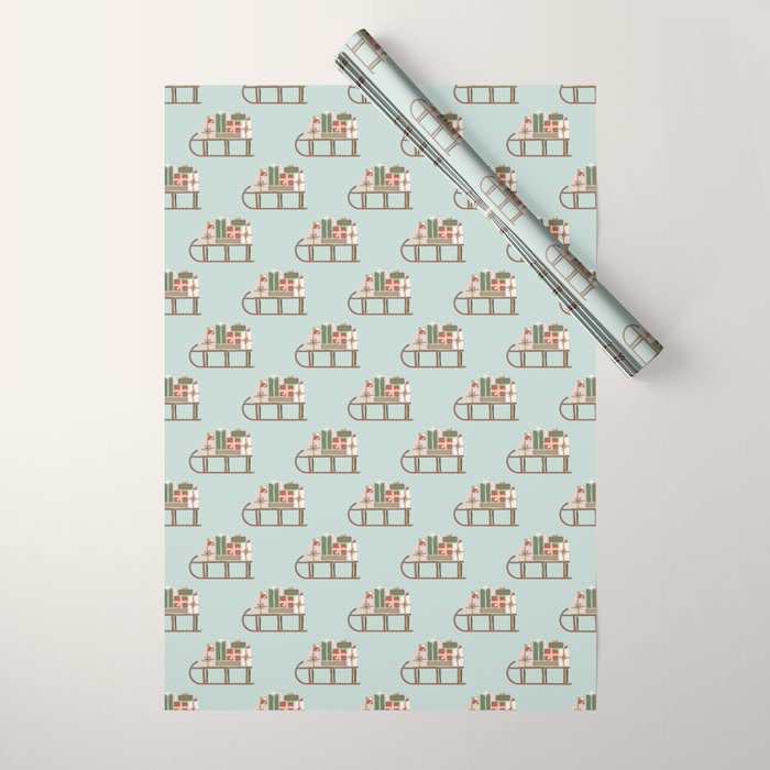 Christmas Sleigh Wrapping Paper Gallery Image 1