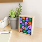 Retro Flowers: Midnight Black Edition Mini Art Print Gallery Image 2