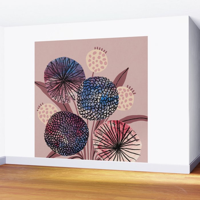 Wildflower Bloom Wall Mural Gallery Image 2