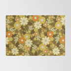 1970s Retro/Vintage Floral Pattern Rug Gallery Image 2