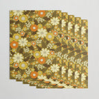 1970s Retro/Vintage Floral Pattern Wrapping Paper Gallery Image 3