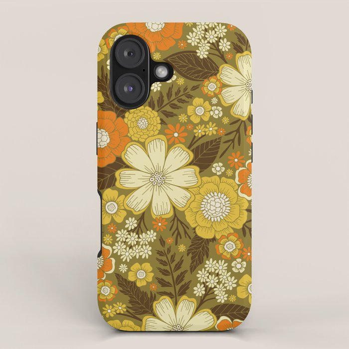 1970s Retro/Vintage Floral Pattern iPhone Case Gallery Image 1