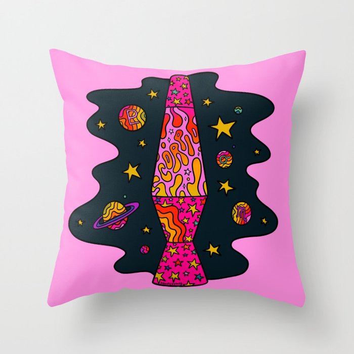 Scorpio Lava Lamp Throw Pillow Gallery Image 1