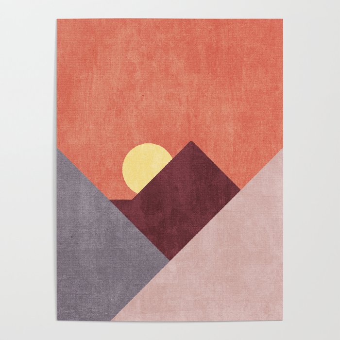 LANDSHAPES / Mountains - Sunset Poster Gallery Image 4