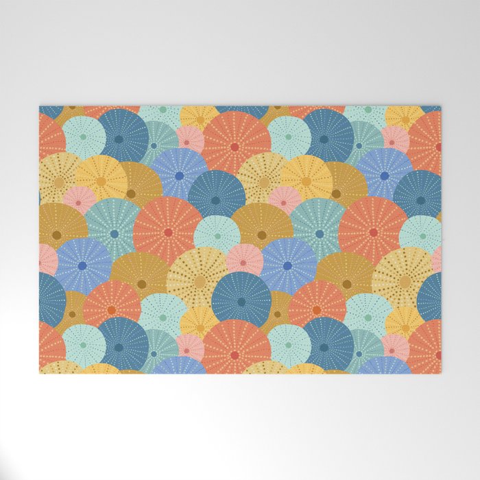 Coloful Sea Urchins 2 Welcome Mat Gallery Image 1