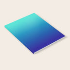 Turquoise Ultramarine Blue Gradient Notebook Gallery Image 2