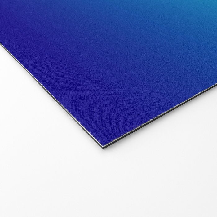Turquoise Ultramarine Blue Gradient Welcome Mat Gallery Image 2