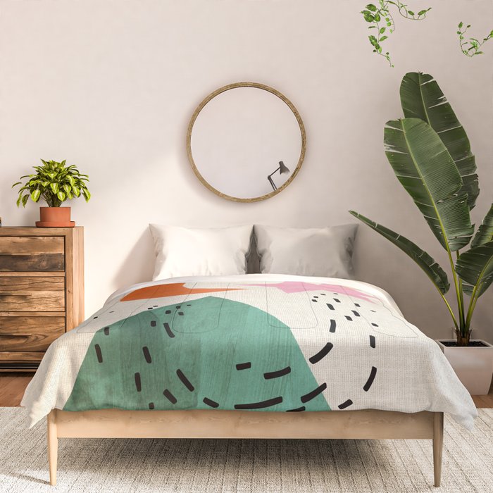 Orange Moon Mountain Comforter Gallery Image 3