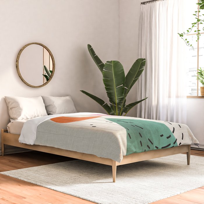 Orange Moon Mountain Comforter Gallery Image 2