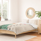 Orange Moon Mountain Duvet Cover Gallery Image 2
