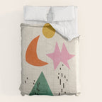 Orange Moon Mountain Comforter Gallery Image 6