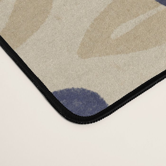 Blue Flower Pattern Desk Mat Gallery Image 4