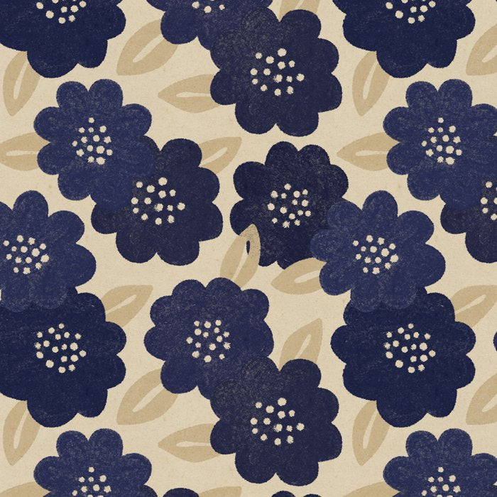 Blue Flower Pattern Coffee Mug Gallery Image 2