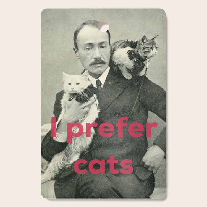 I Prefer Cats Cutting Board Gallery Image 1