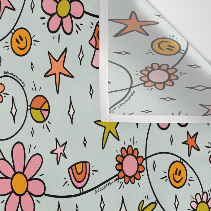 Alternative Christmas Lights Print Wall Tapestry Gallery Image 3