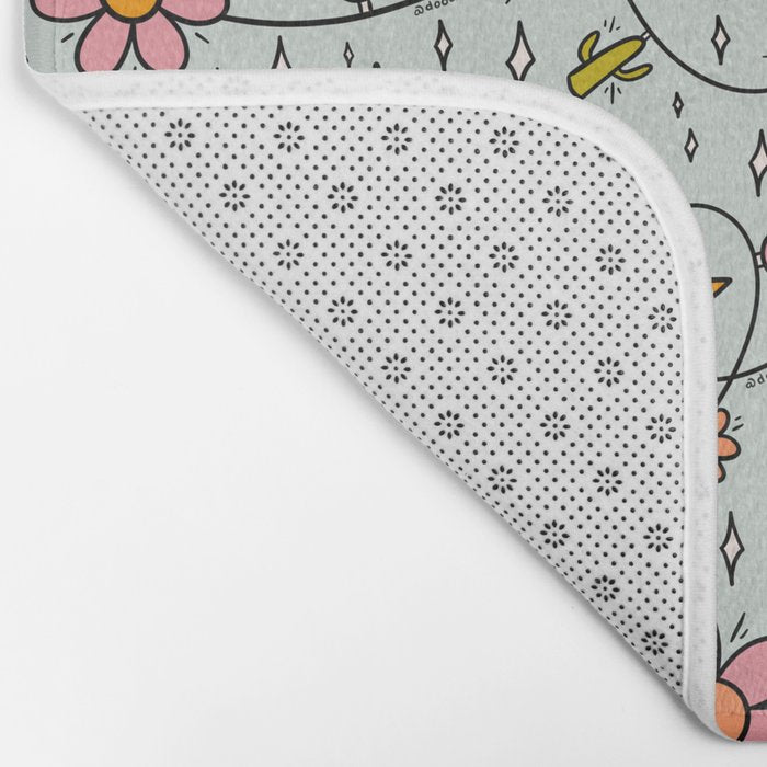 Alternative Christmas Lights Print Bath Mat Gallery Image 2