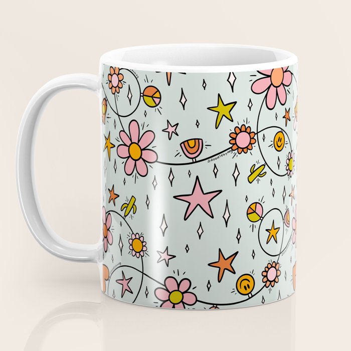 Alternative Christmas Lights Print Coffee Mug Gallery Image 3