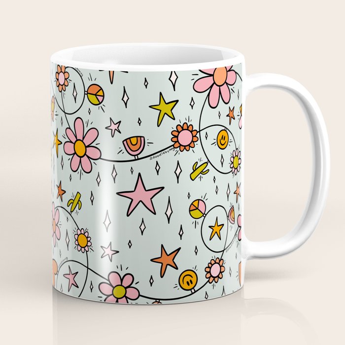 Alternative Christmas Lights Print Coffee Mug Gallery Image 1