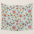 Alternative Christmas Lights Print Wall Tapestry Gallery Image 4