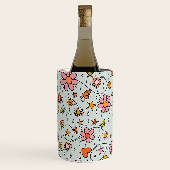 Alternative Christmas Lights Print Wine Chiller Gallery Image 1