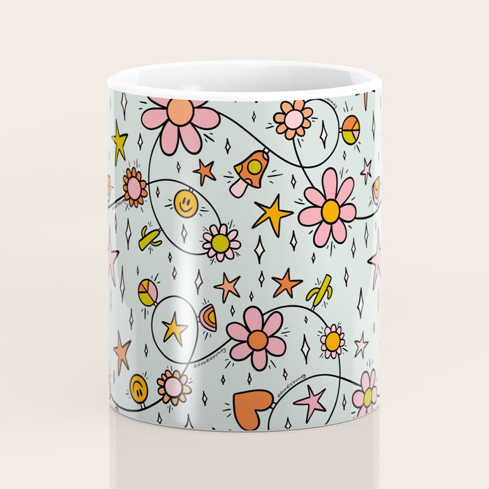Alternative Christmas Lights Print Coffee Mug Gallery Image 4