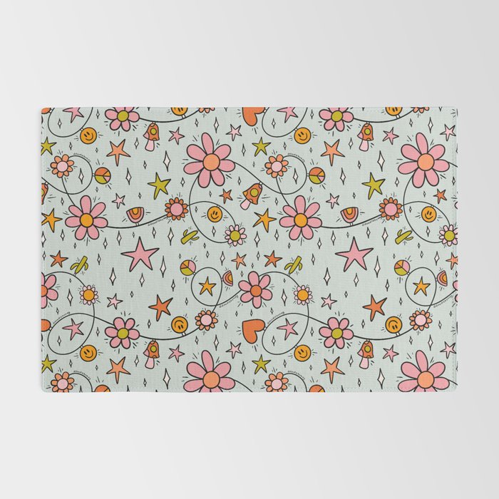 Alternative Christmas Lights Print Rug Gallery Image 2