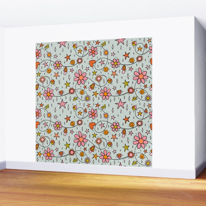 Alternative Christmas Lights Print Wall Mural Gallery Image 2