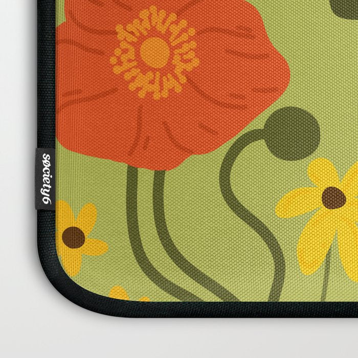 Leo Floral Folk Art  Laptop Sleeve Gallery Image 3