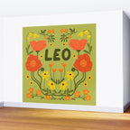 Leo Floral Folk Art  Wall Mural Gallery Image 2