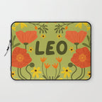 Leo Floral Folk Art  Laptop Sleeve Gallery Image 1