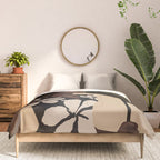 Woman in Bold Print with Black Horse Comforter Gallery Image 3