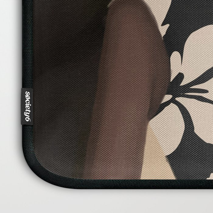 Woman in Bold Print with Black Horse Laptop Sleeve Gallery Image 3