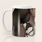Woman in Bold Print with Black Horse Coffee Mug Gallery Image 3