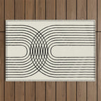 Arch duo 1 Mid century modern Outdoor Rug Gallery Image 1
