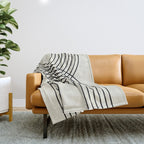 Arch duo 1 Mid century modern Throw Blanket Gallery Image 1