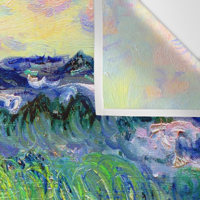 Claude Monet Sea at Pourville Wall Tapestry Gallery Image 3