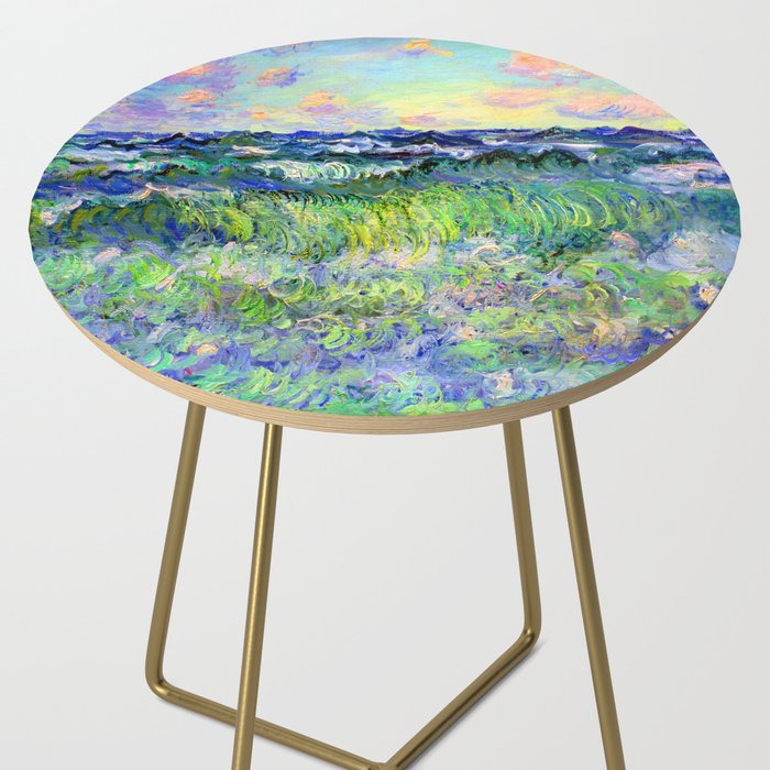 Claude Monet Sea at Pourville Side Table Gallery Image 2