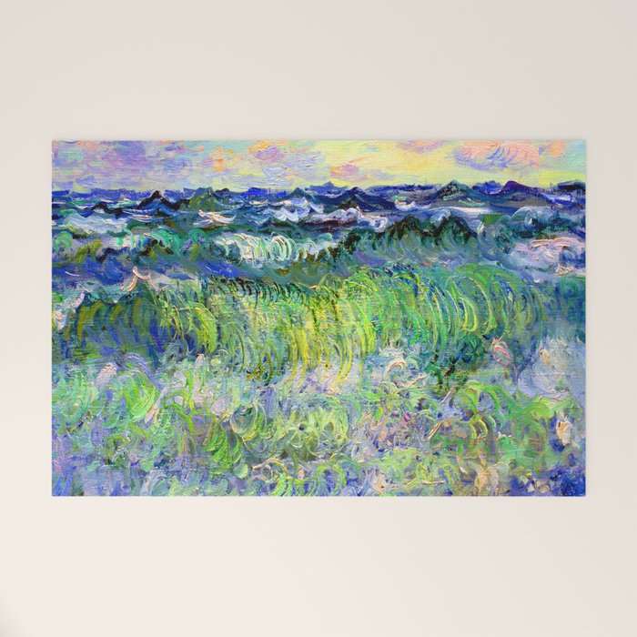 Claude Monet Sea at Pourville Welcome Mat Gallery Image 1